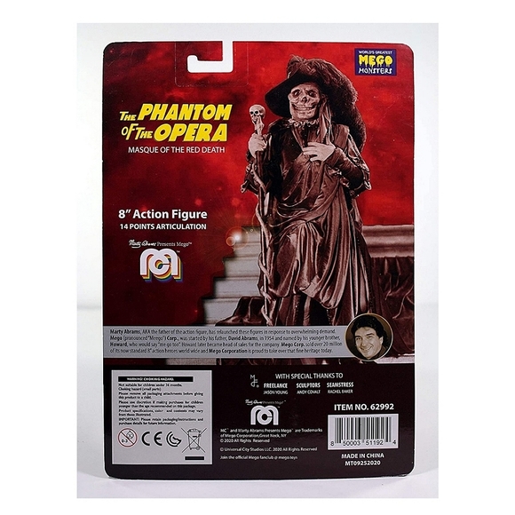 The Phantom of the Opera Masque of the Red Death • 8 Inch • Mego Action Figure - Picture 2 of 4